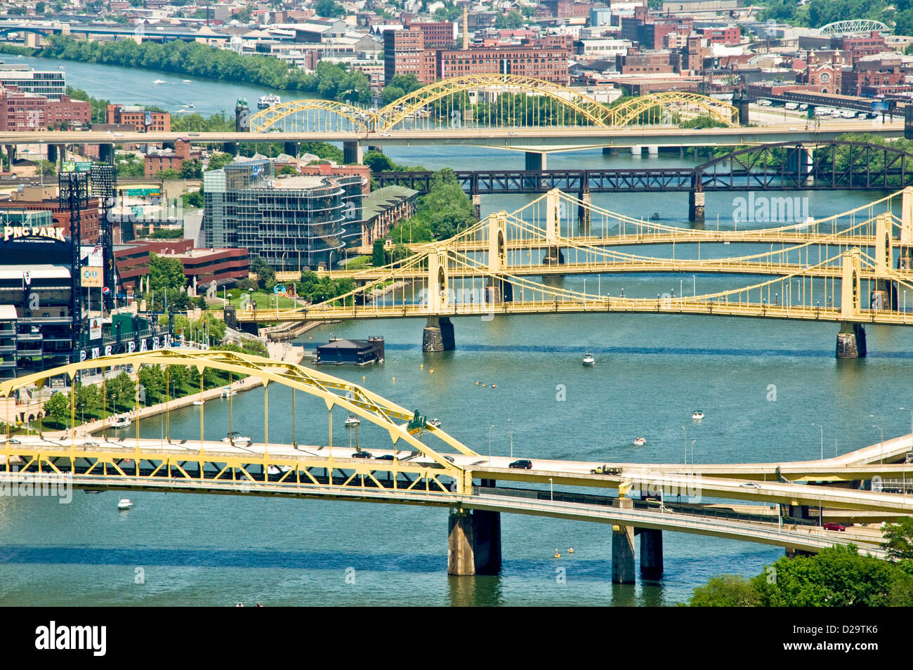 Alleghany River, Pennsylvania, Pittsburgh Stock Photo