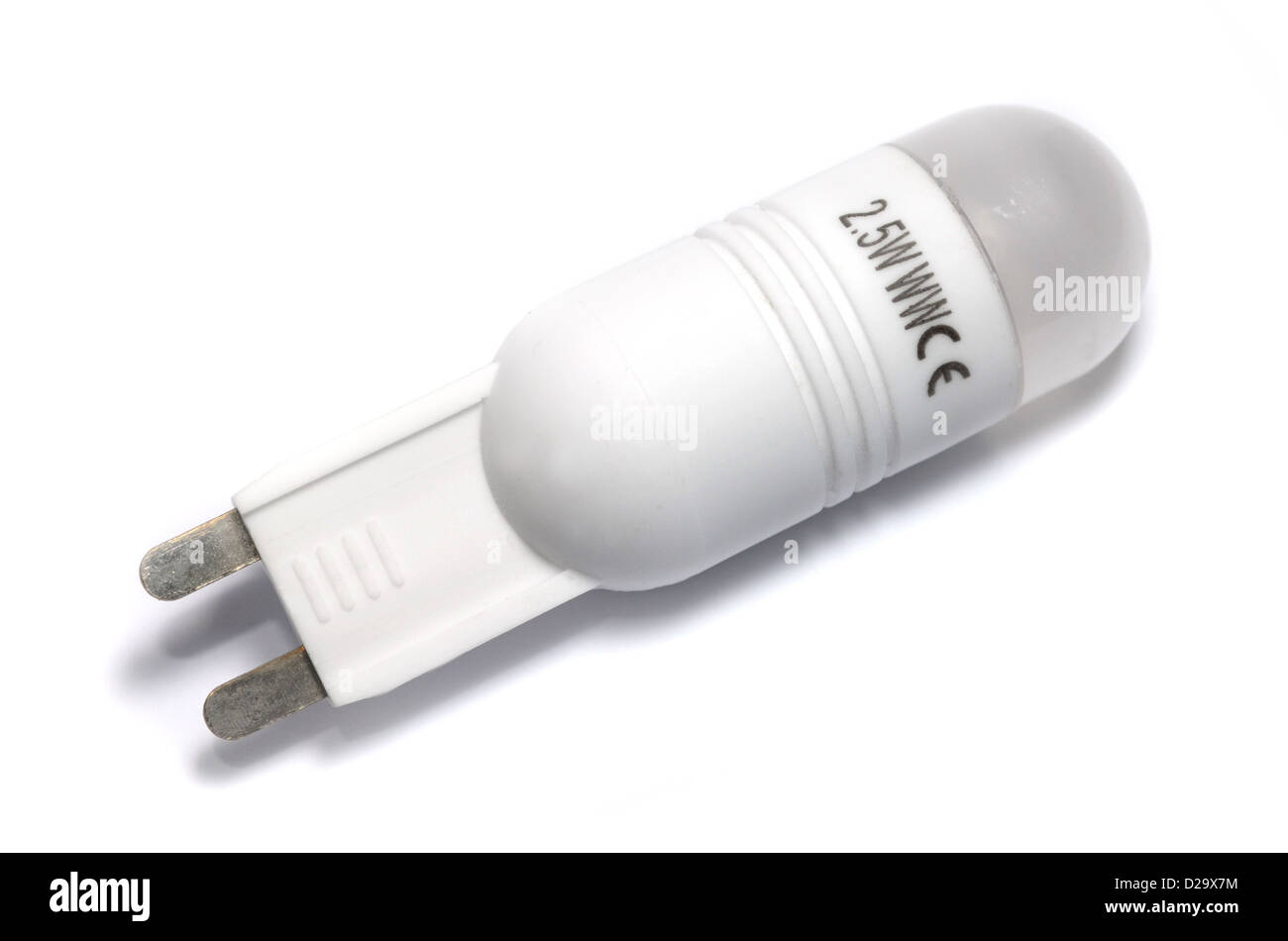 LED bulb, G9 capsule replacement. Stock Photo