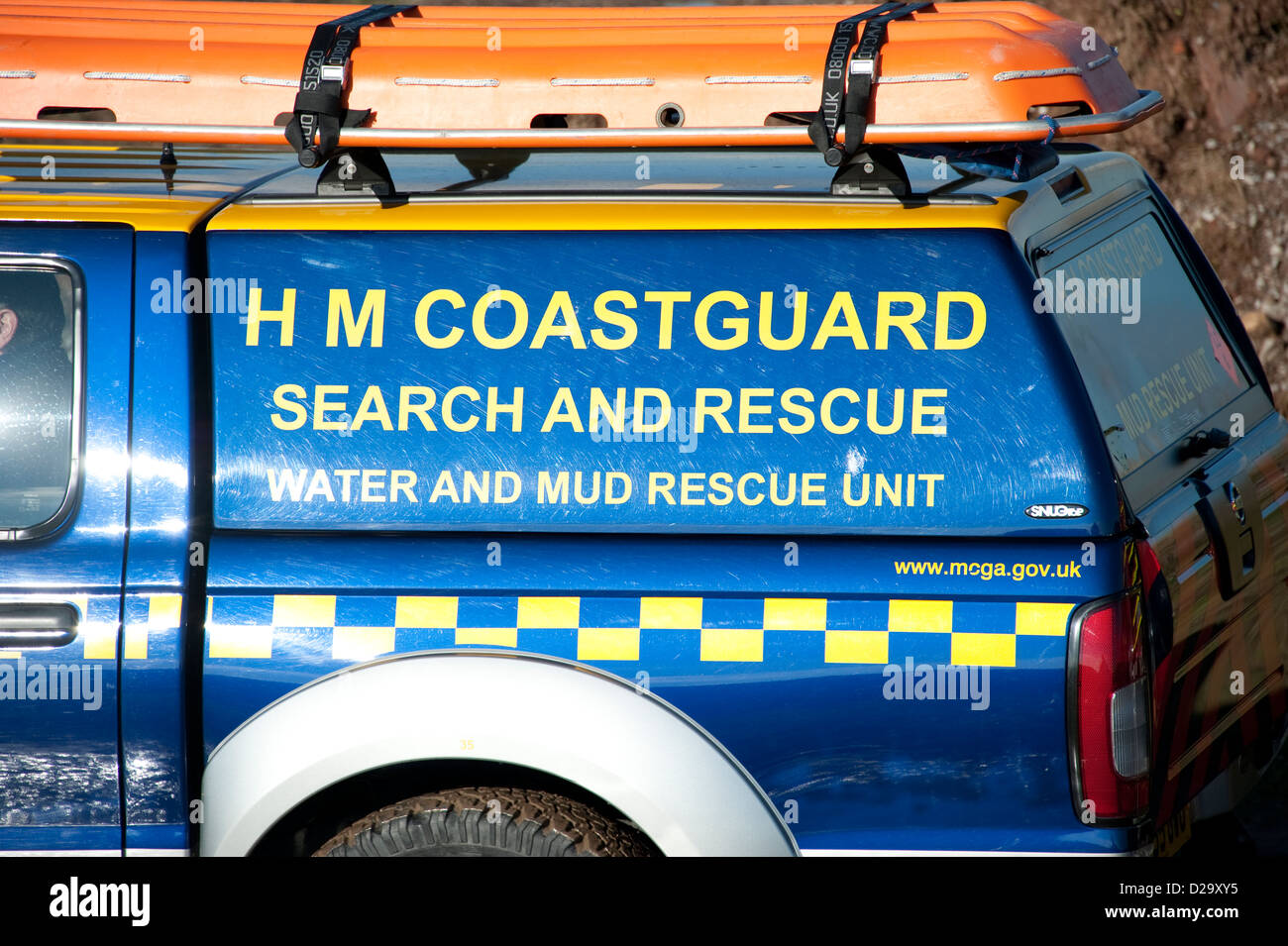 HM Coastguard Water and Mud Rescue Unit Stock Photo