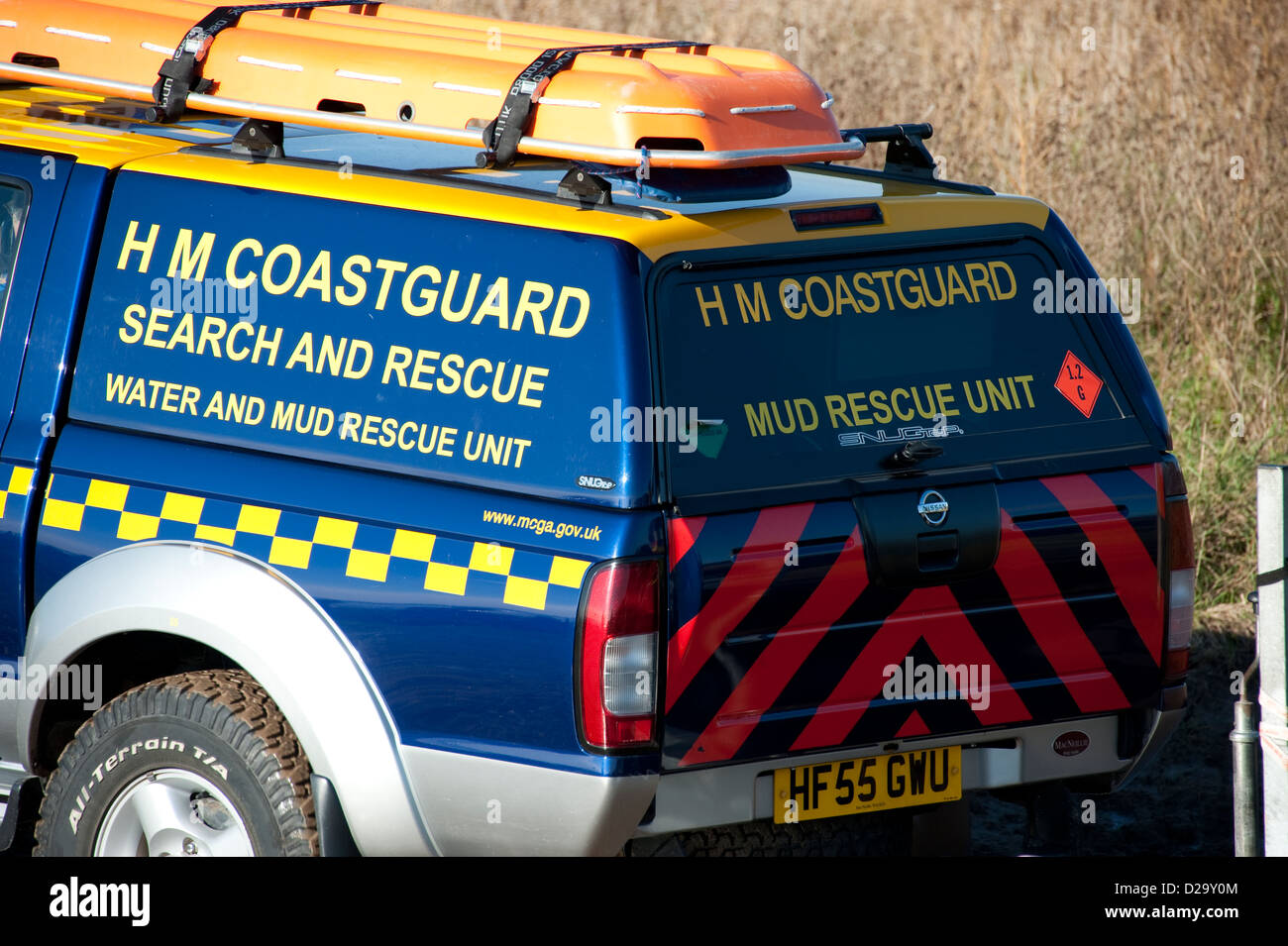 HM Coastguard Water and Mud Rescue Unit Stock Photo