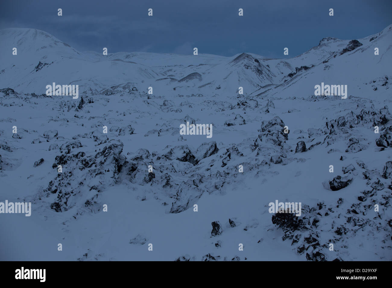 Landmannalaugar in winter Stock Photo Alamy