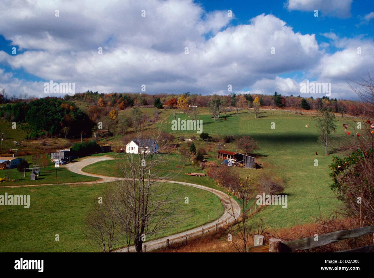 Virginia, Blue Ridge Mountains. Rural Country Home Stock Photo Alamy