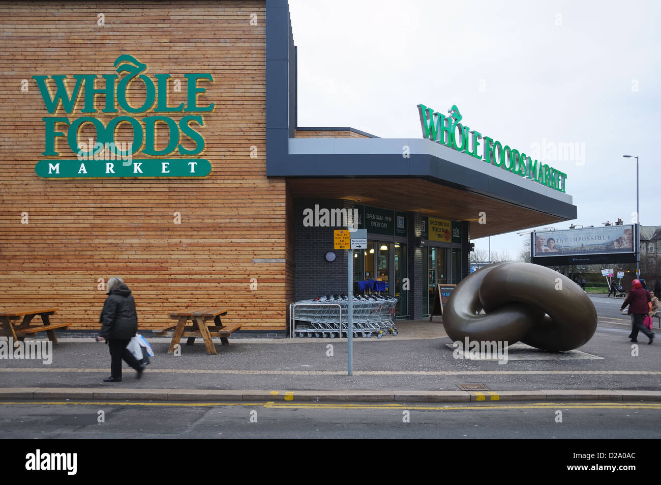 Whole Foods Market store in Glasgow. (This store has since closed) Stock Photo