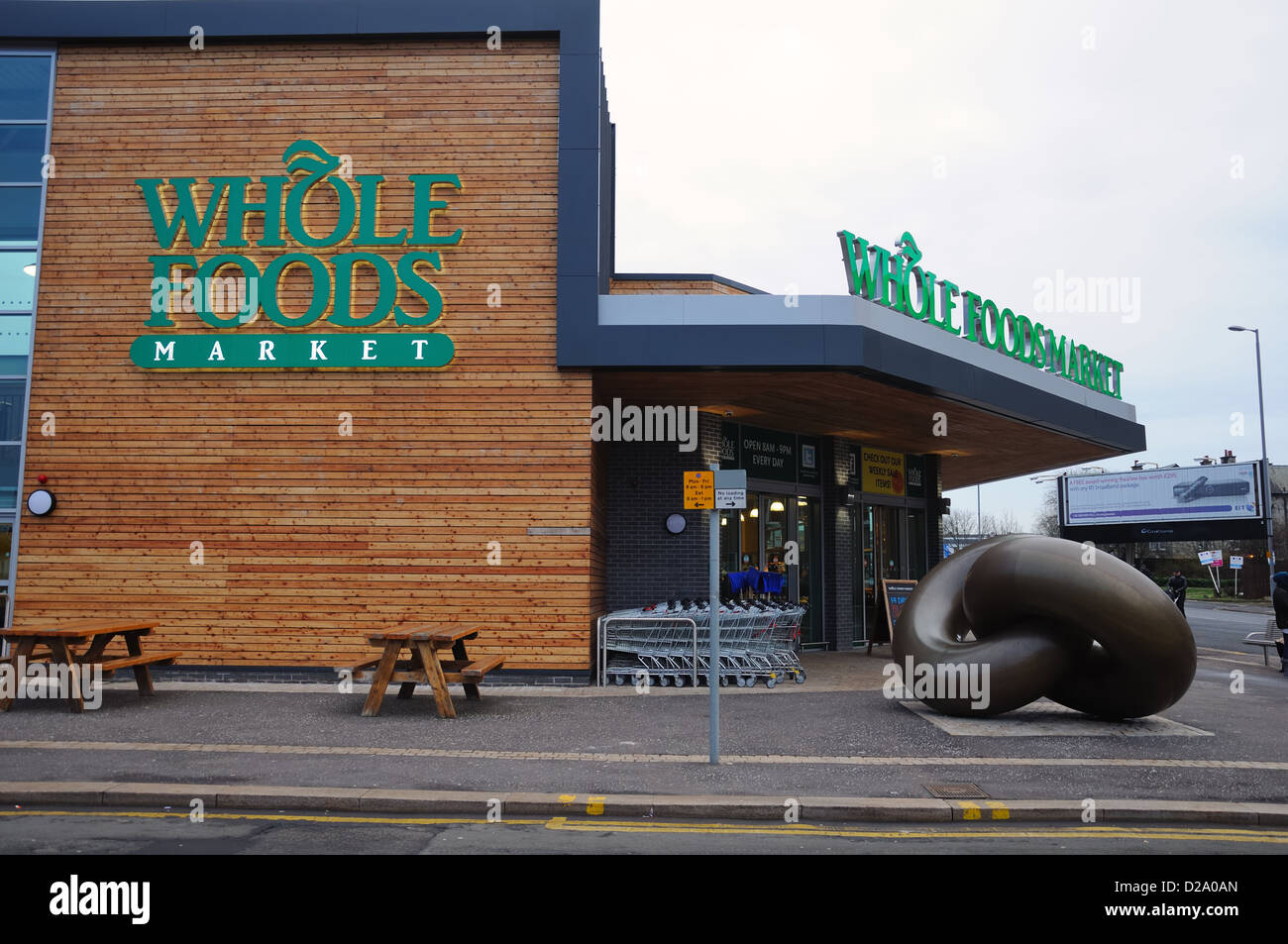 Whole Foods Market store in Glasgow. (This store has since closed) Stock Photo