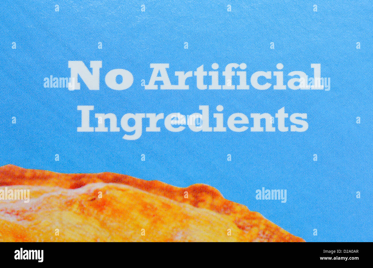No Artificial Ingredients food package Stock Photo Alamy