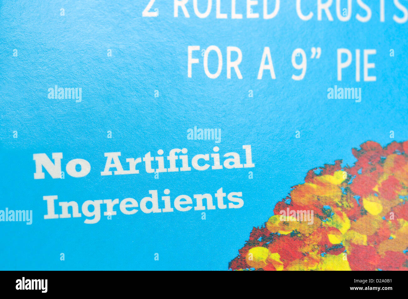 No Artificial Ingredients food package Stock Photo Alamy