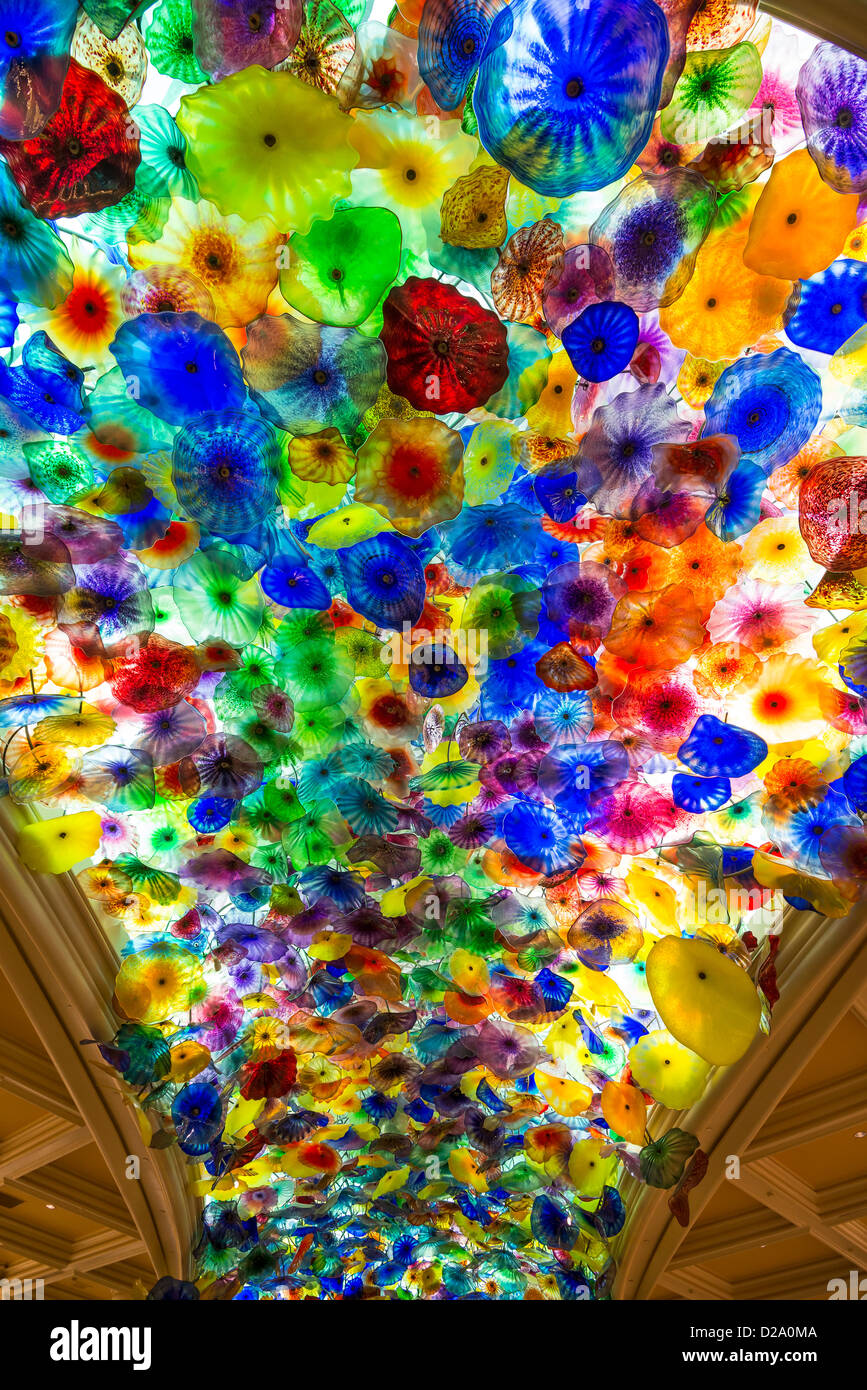 The Fantastic Ceiling Glass Sculpture Of The Bellagio From World