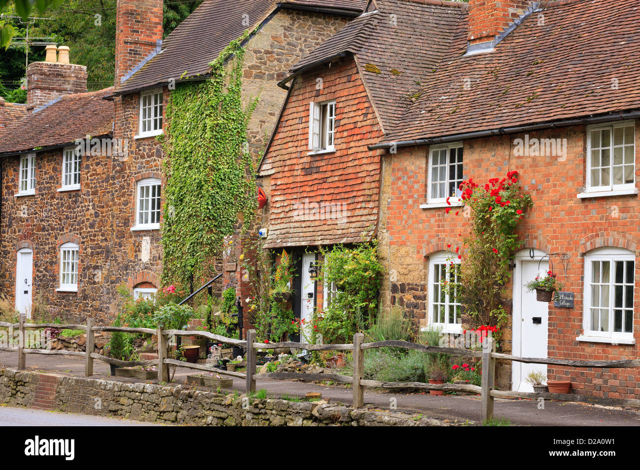 Cottages Fittleworth Pulborough West Sussex England Stock Photo Alamy