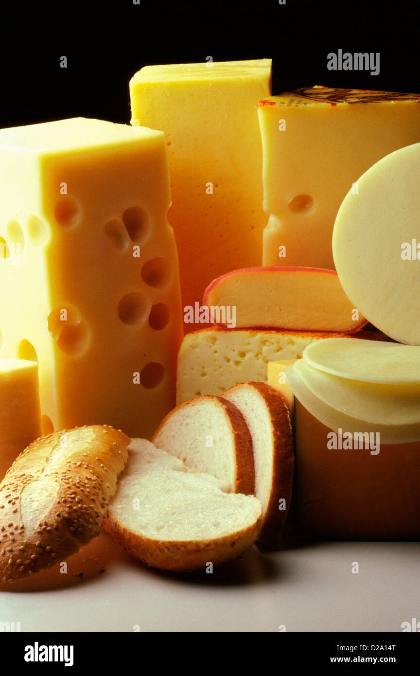 Dairy Products. Various Cheeses Stock Photo Alamy