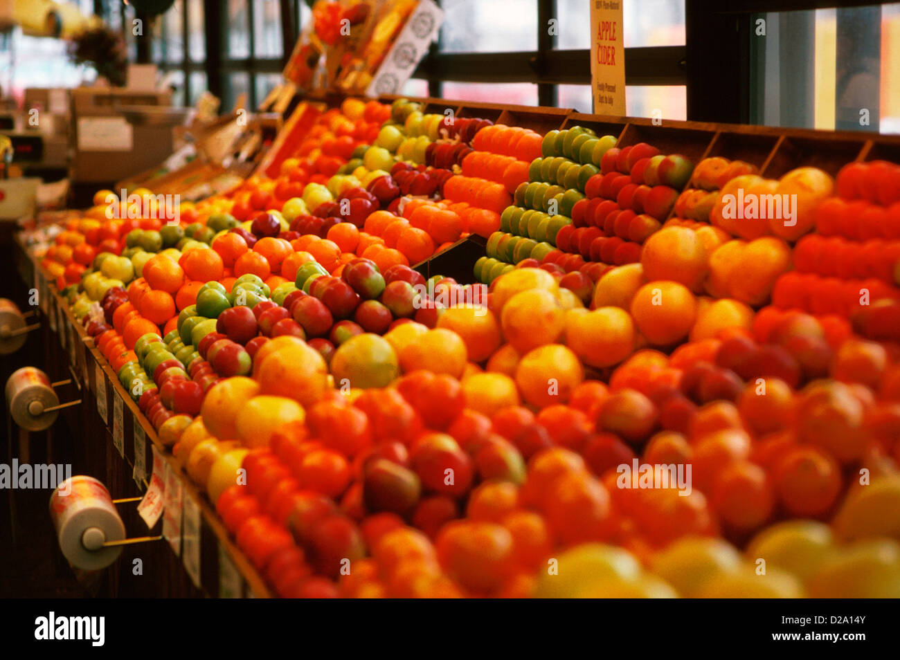 Supermarket Produce Section Stock Photo Alamy