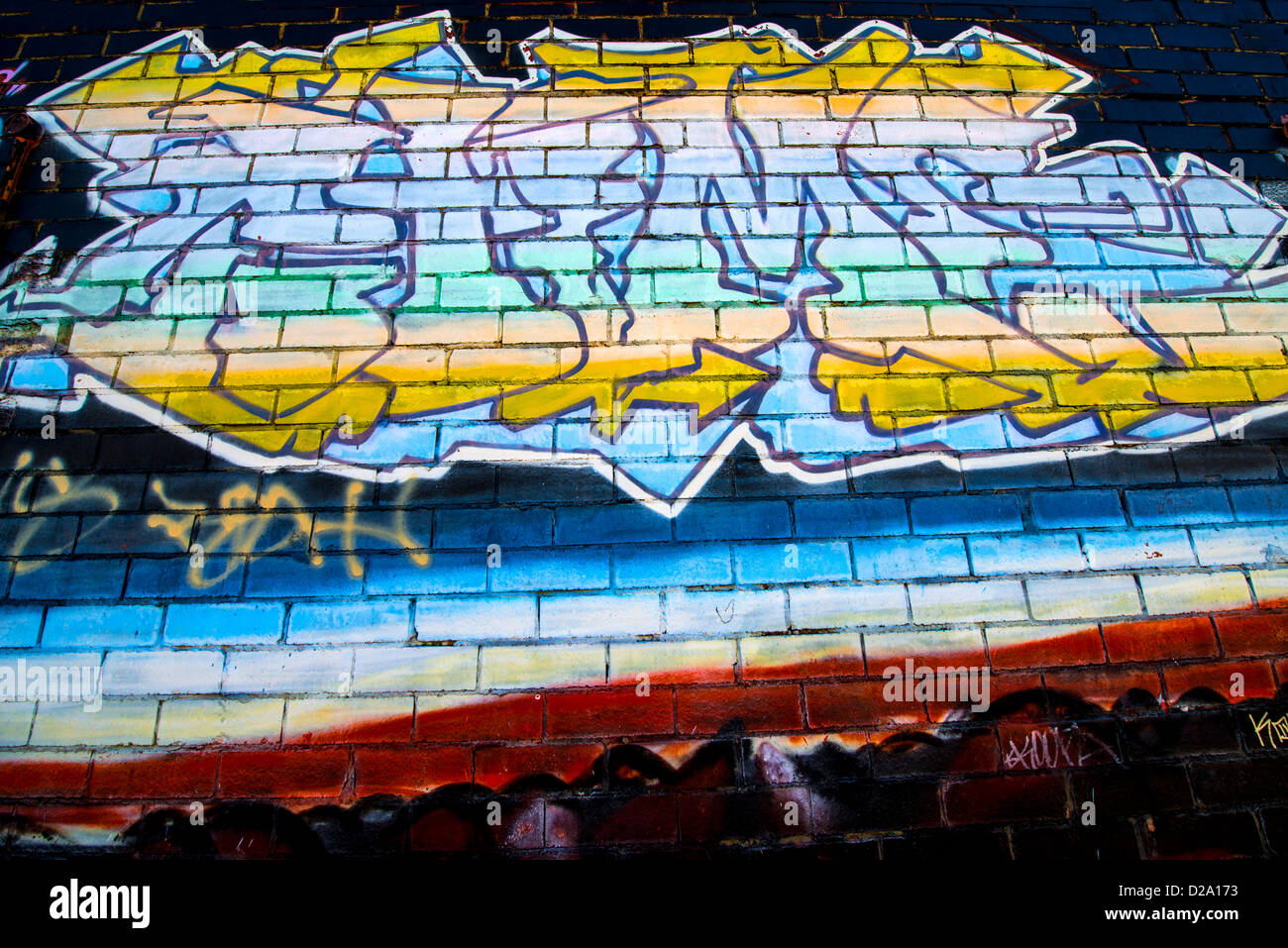 Graffiti on wall Stock Photo Alamy