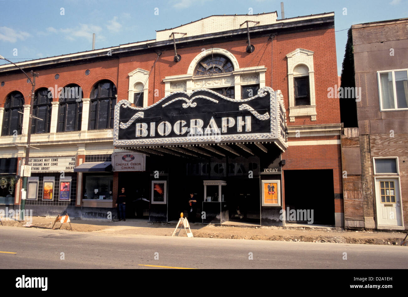 Illinois, Chicago. Biograph Movie Theater Stock Photo Alamy