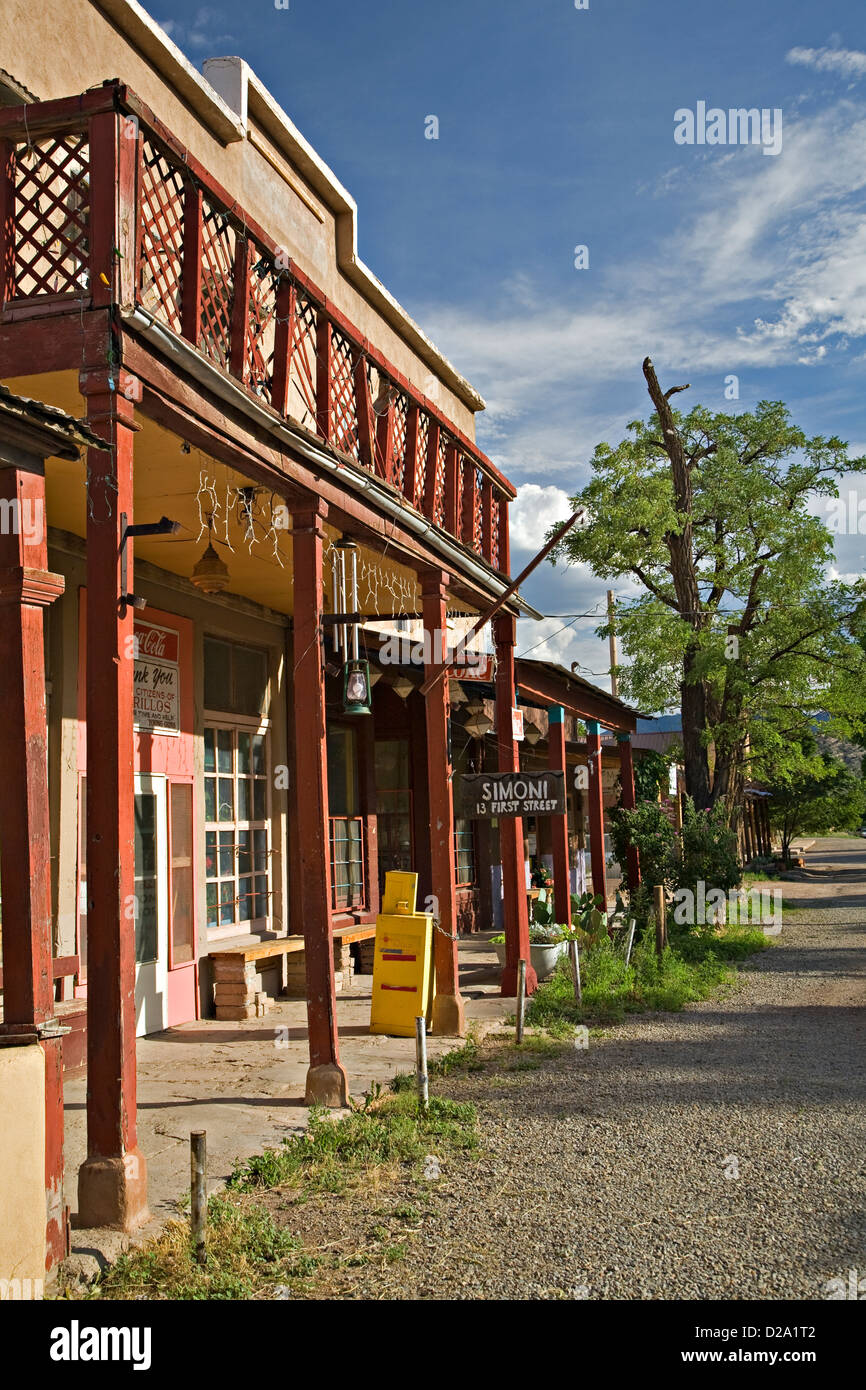 Historic buildings of Los Cerrillos, New Mexico Stock Photo Alamy