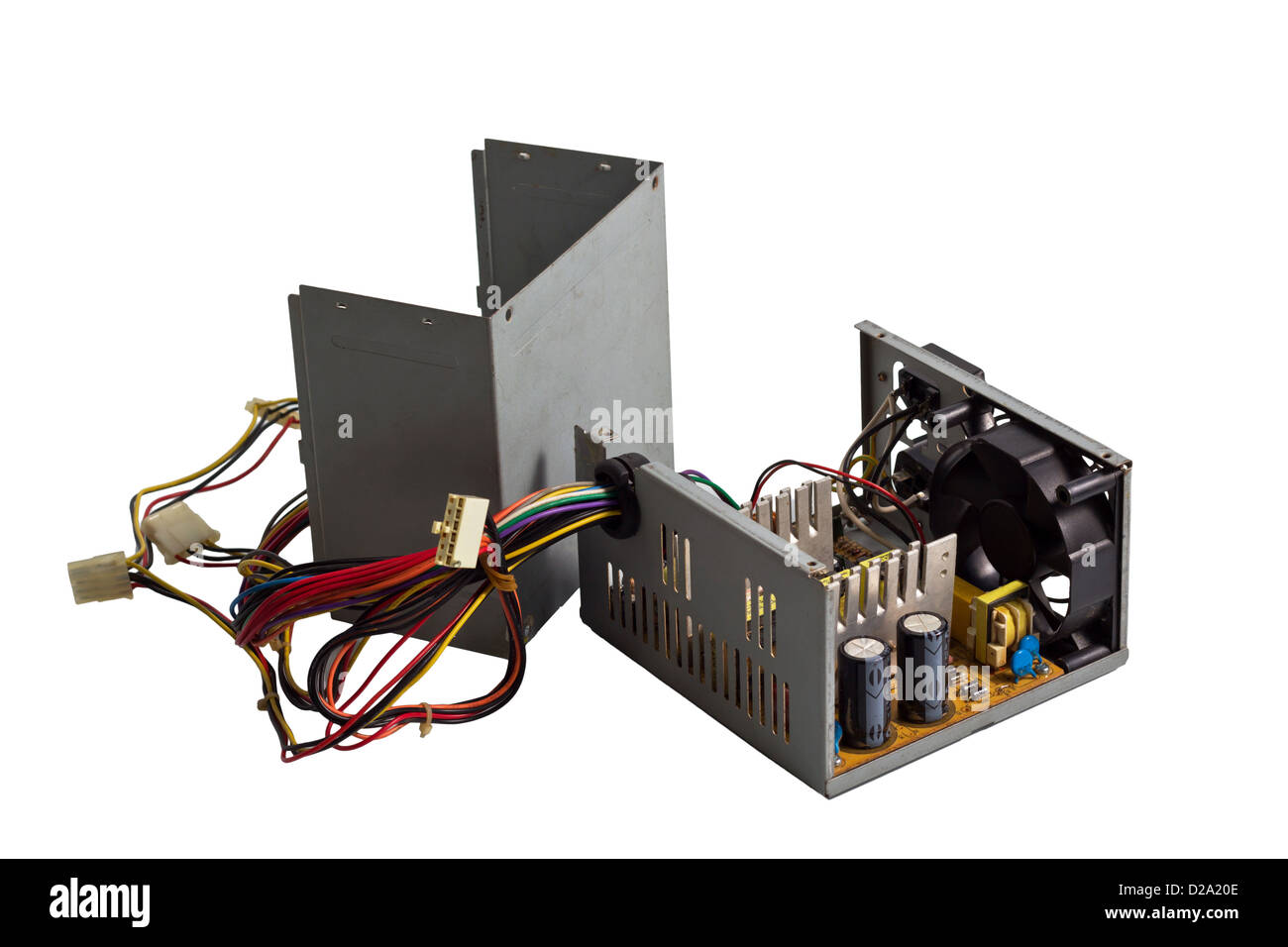 Inside of Computer's Power Supply Stock Photo Alamy