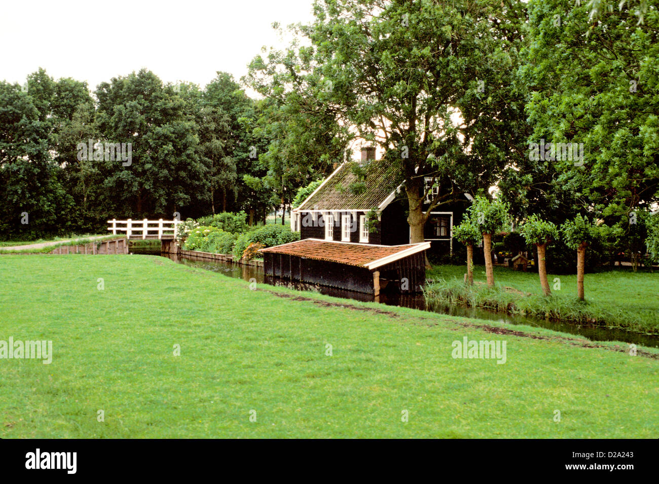 Netherlands. Amsterdam. Watergang. Heritage House. Canal. Stock Photo