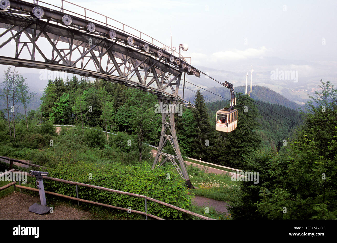 Germany. Black Forest. Freiburg Im Breisgau. Schauinslandbahn. Gondola  Lift. Cable Car Stock Photo - Alamy