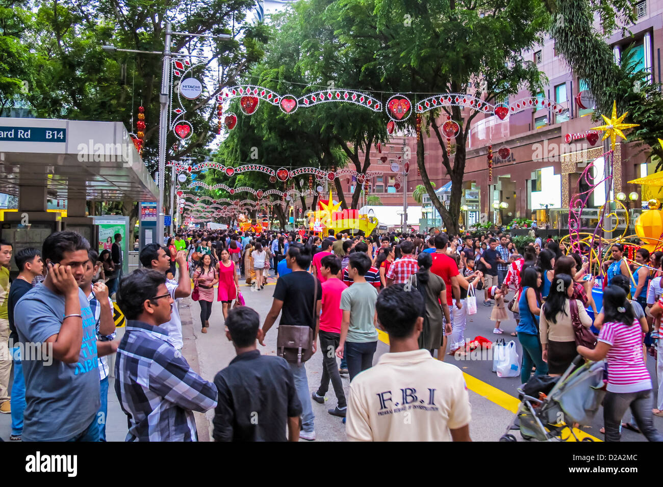 Christmas celebrations, Orchard Road, Singapore Stock Photo Alamy