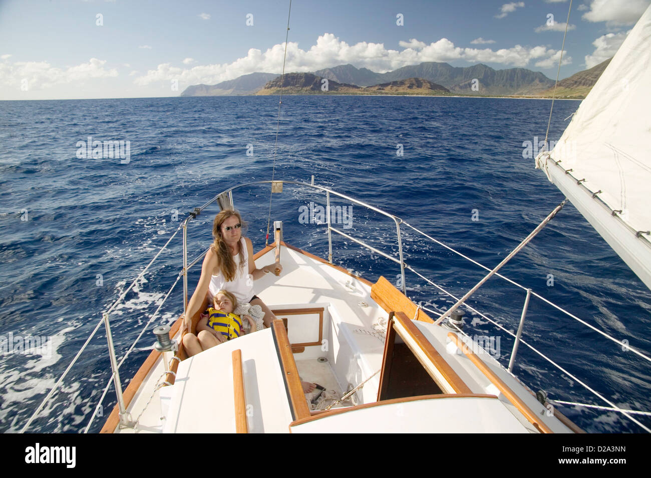 Mother Daughter Ko Olina Set in Simply Blue Leaf