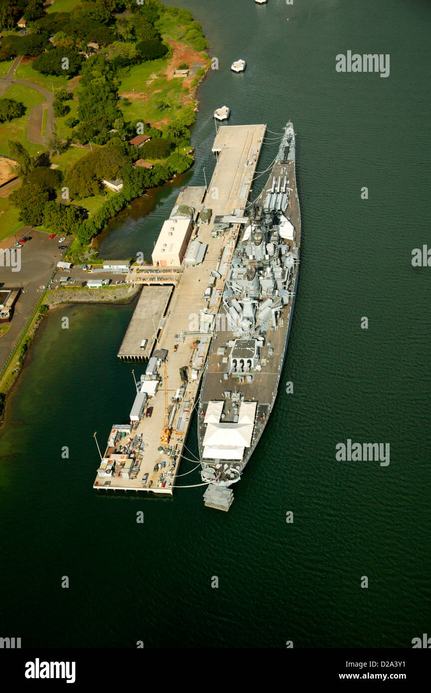 Hawaii, Oahu, Honolulu. Pearl Harbor. Ford Island. Us. Navy Ship Docked
