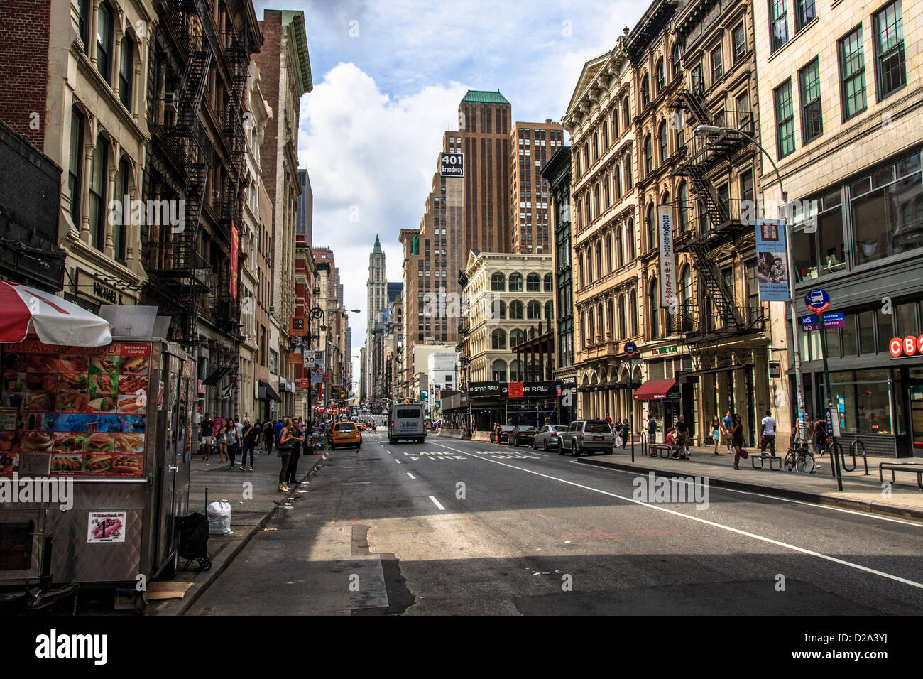 View of broadway street in soho, New York, USA Stock Photo