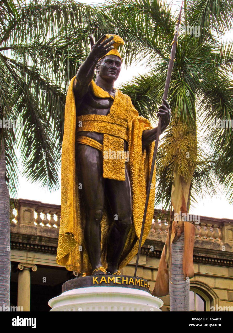 Kamehmeha statue in Honolulu Stock Photo - Alamy