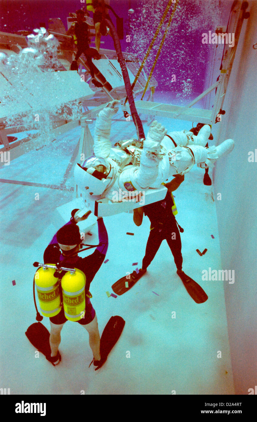 Texas, Houston. Johnson Space Center, Neutral Buoyancy Laboratory. Experiments With Weightlessness. Stock Photo