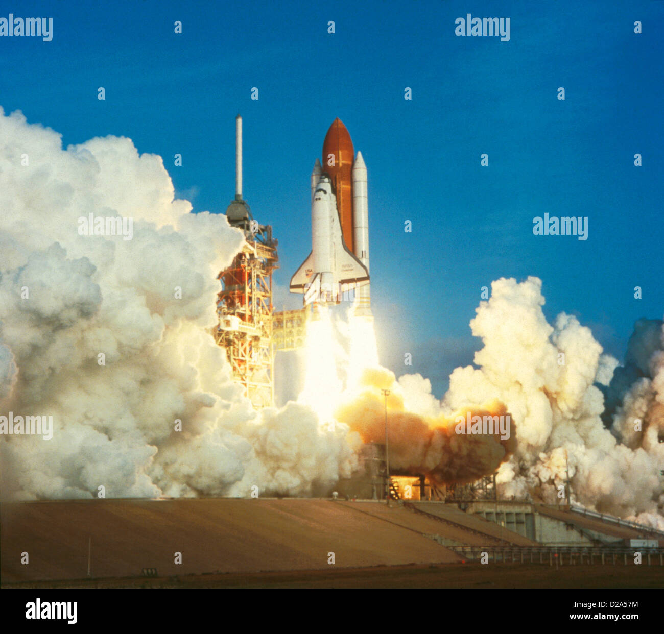 Launch Of Space Shuttle Challenger, 2/3/84 Stock Photo