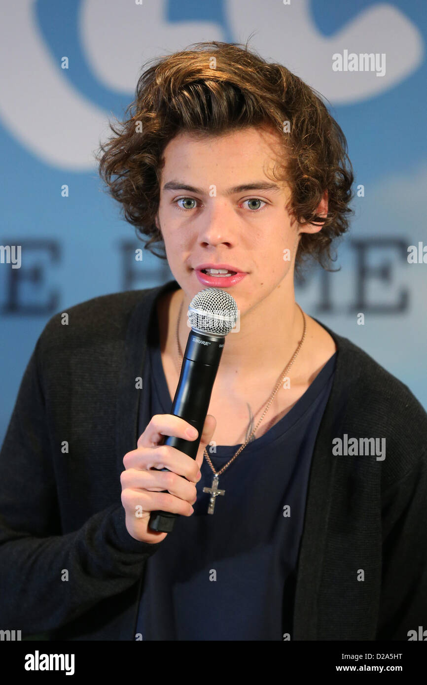 Harry Styles, Tokyo, Japan. 18th January 2013. One Direction's first ...