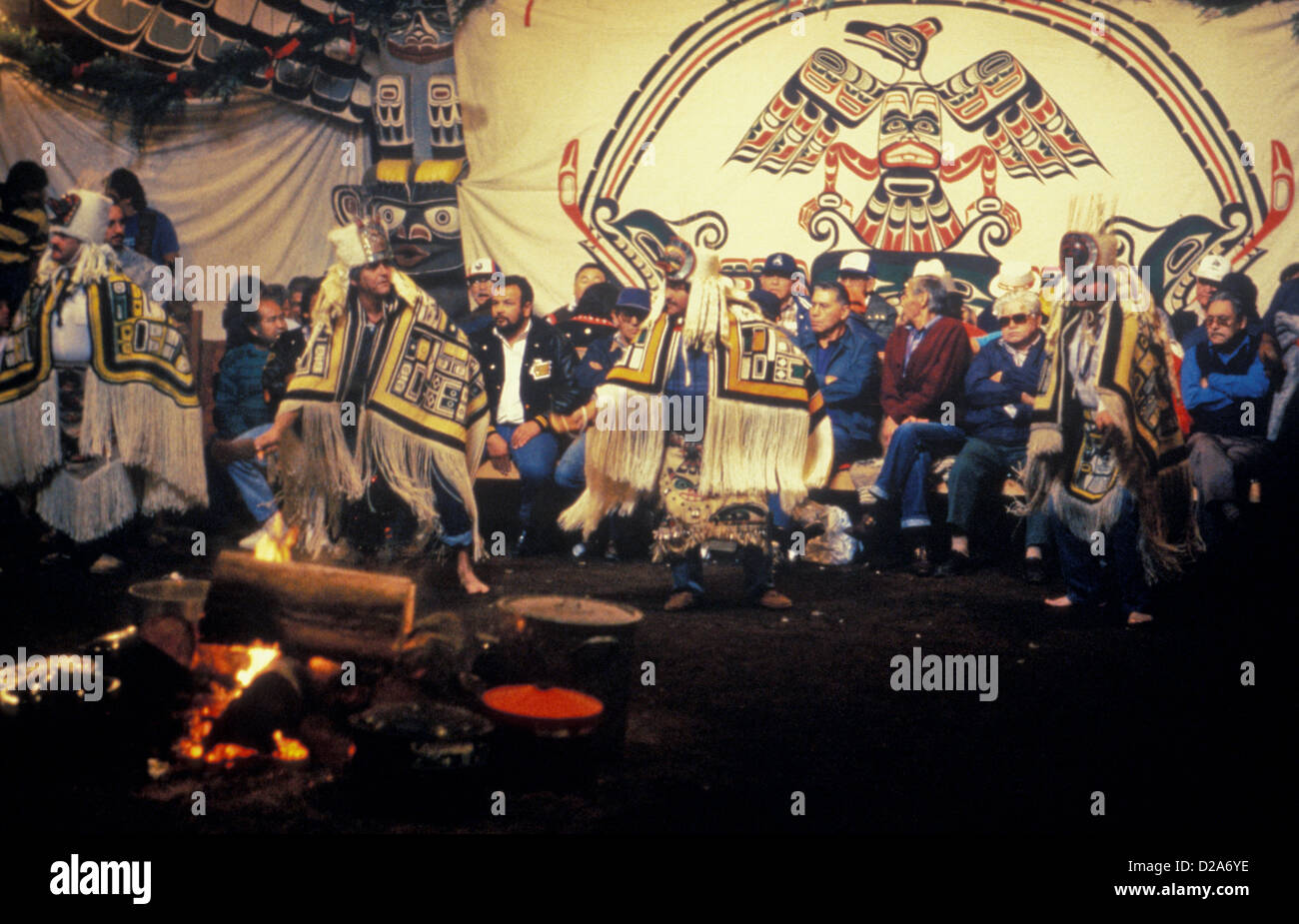 Canada, British Columbia, Alberta Bay. Potlatch Alert Stock Photo Alamy