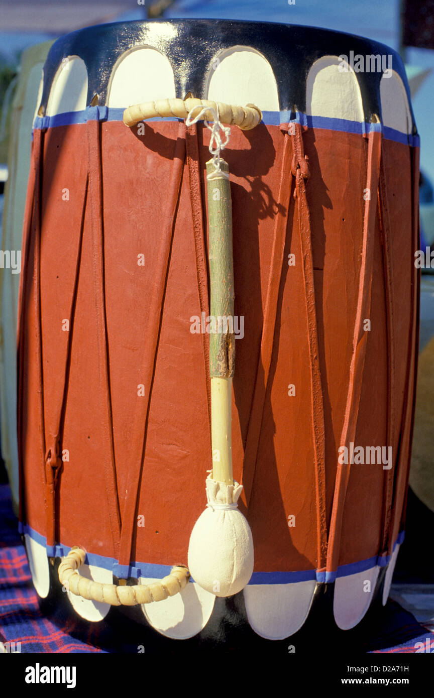 New Mexico, Native American Pueblos Drum Stock Photo