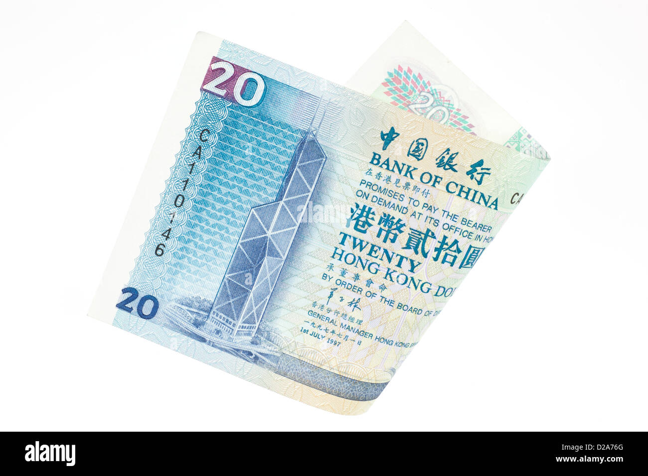 Berlin, Germany, 20 Hong Kong-dollar bill Stock Photo