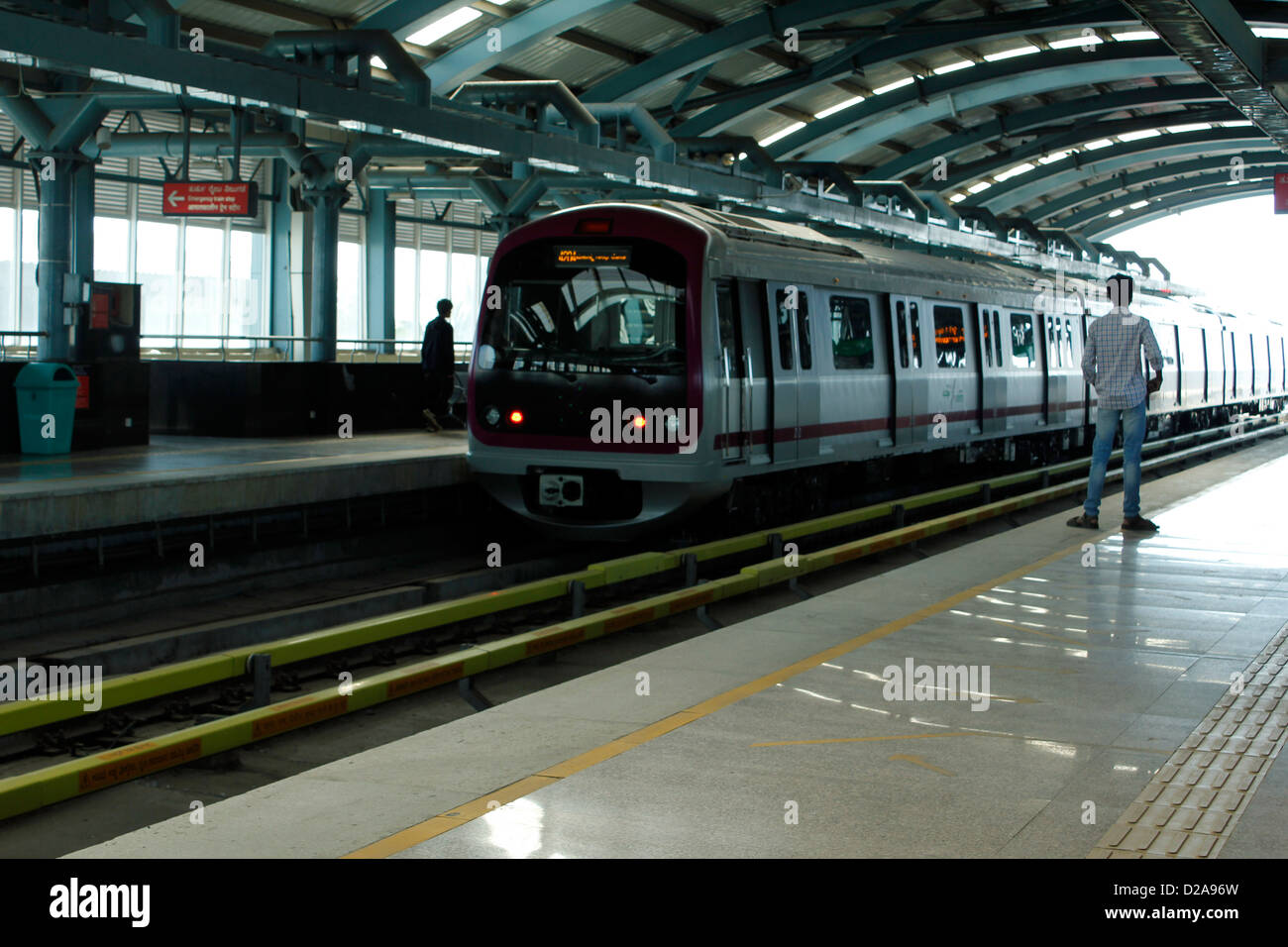 Bangalore Metro Rail Stock Photo