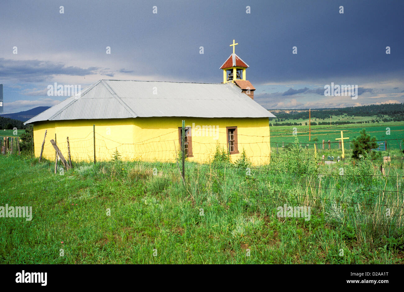 New Mexico, Guadalupita. Church Stock Photo Alamy