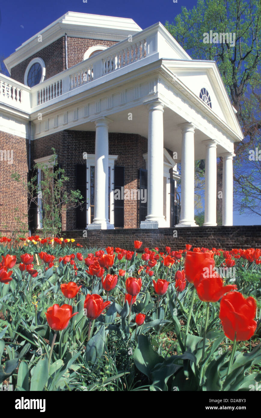 Virginia, Monticello. Thomas Jefferson Home Stock Photo