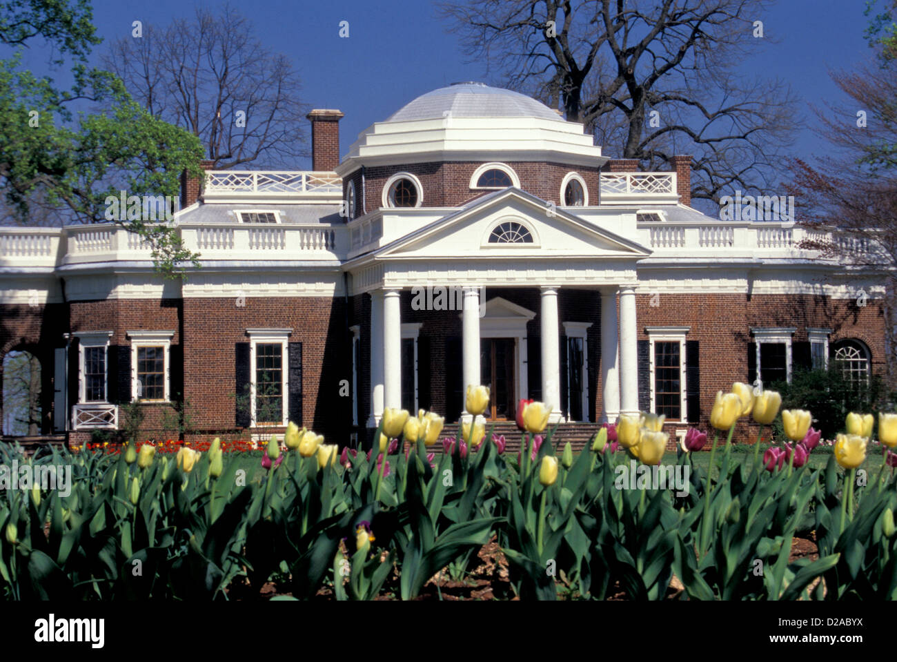 Virginia, Charlottesville. Monticello, Thomas Jefferson’S Home. Stock Photo