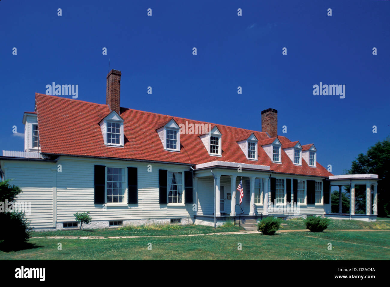 Virginia, Grant’S Headquarters In Hopewell (Petersburg Campaign Stock