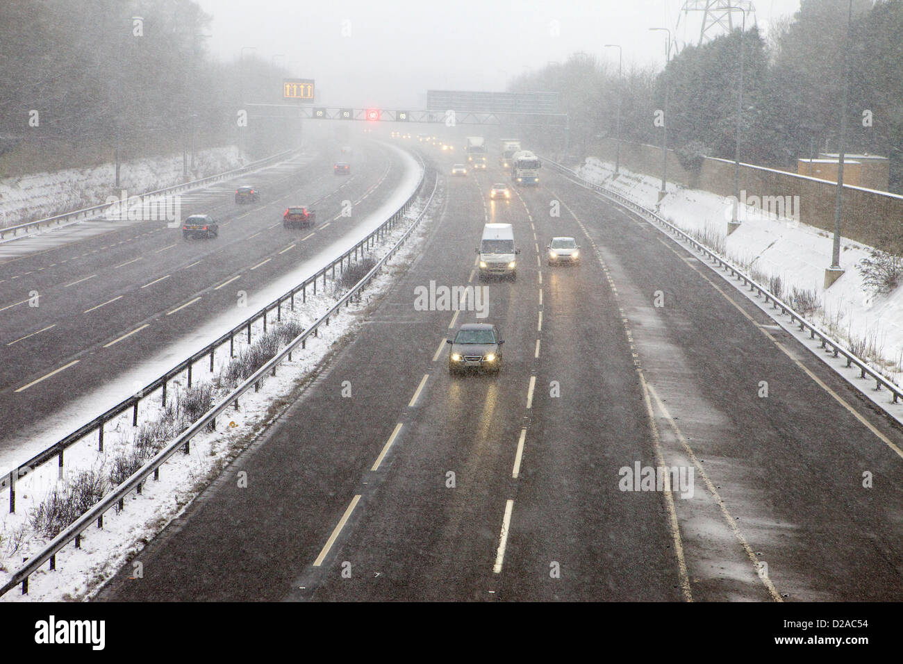 Heavy snowfall across parts uk hi-res stock photography and images - Alamy
