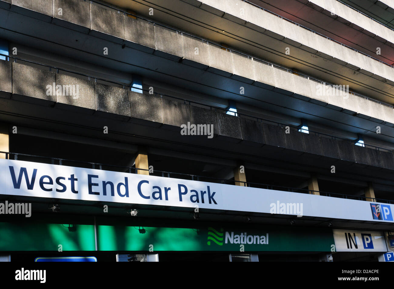 The West End Multi-story Car Park in Bristol Stock Photo