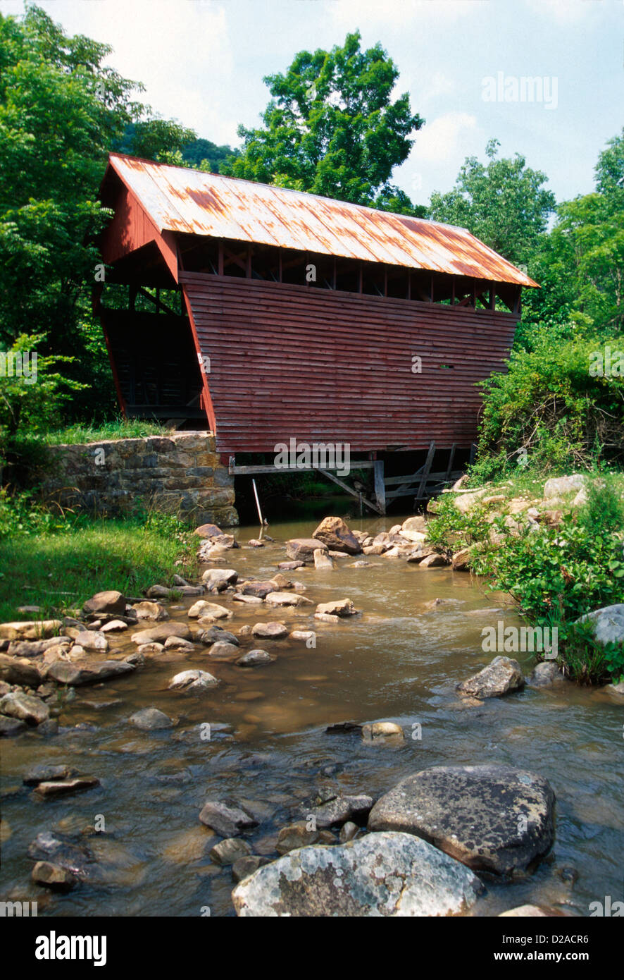 West Virginia, Covered Bridge Stock Photo Alamy
