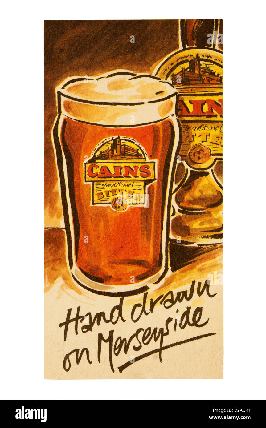 A Cains Bitter beer mat. Stock Photo