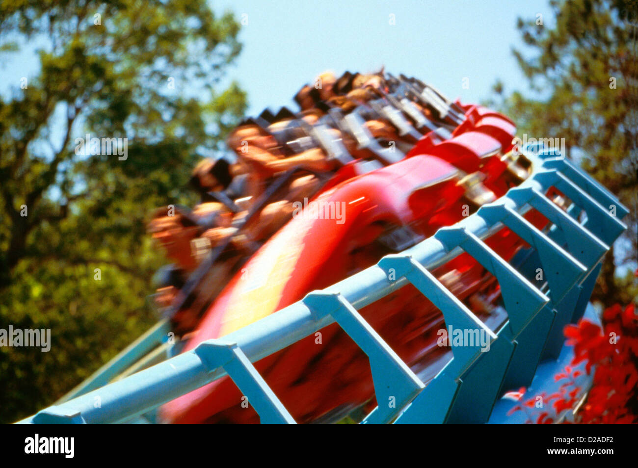 Virginia, Busch Gardens. Roller Coaster. Stock Photo