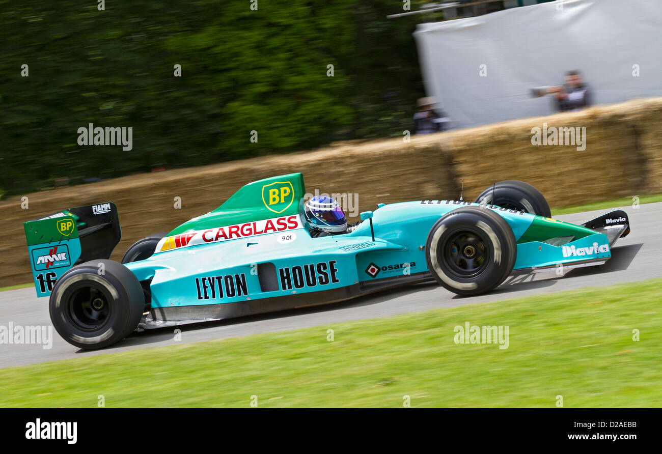 1990 Leyton HouseJudd CG901B F1 car at the 2012 Goodwood Festival of
