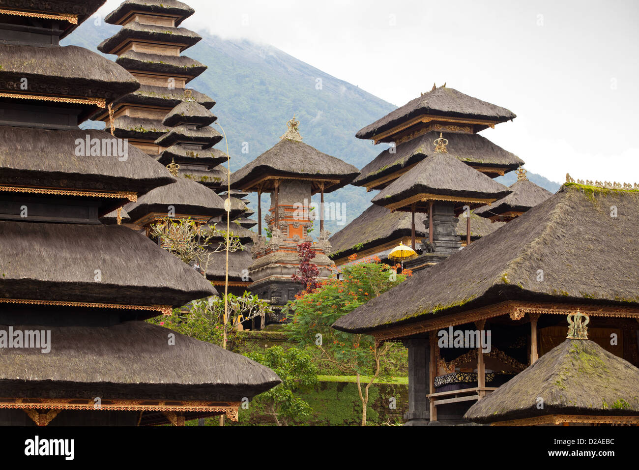 View of Mother Temple in Besakih in Bali, Indonesia Stock Photo