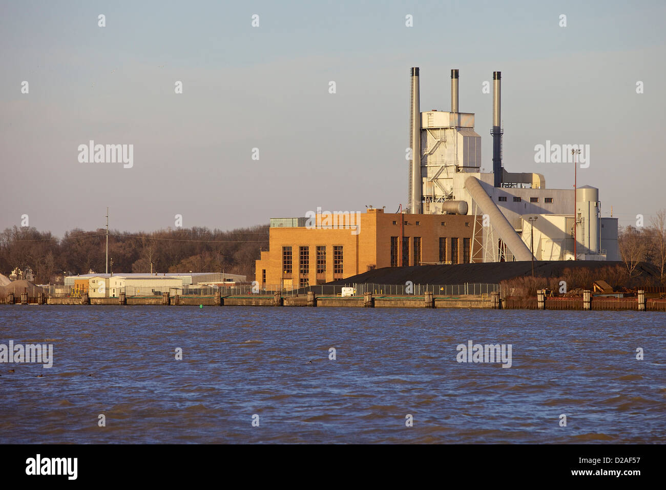 Coal fired power plant in Holland, Michigan Stock Photo