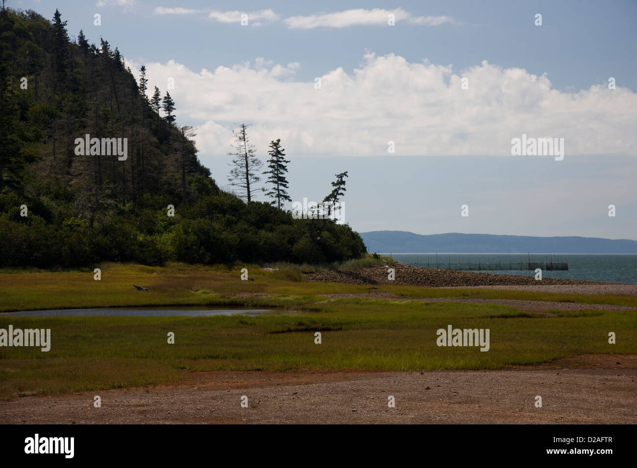 The beach of Partridge Island near Parrsboro, Nova Scotia, Canada Stock
