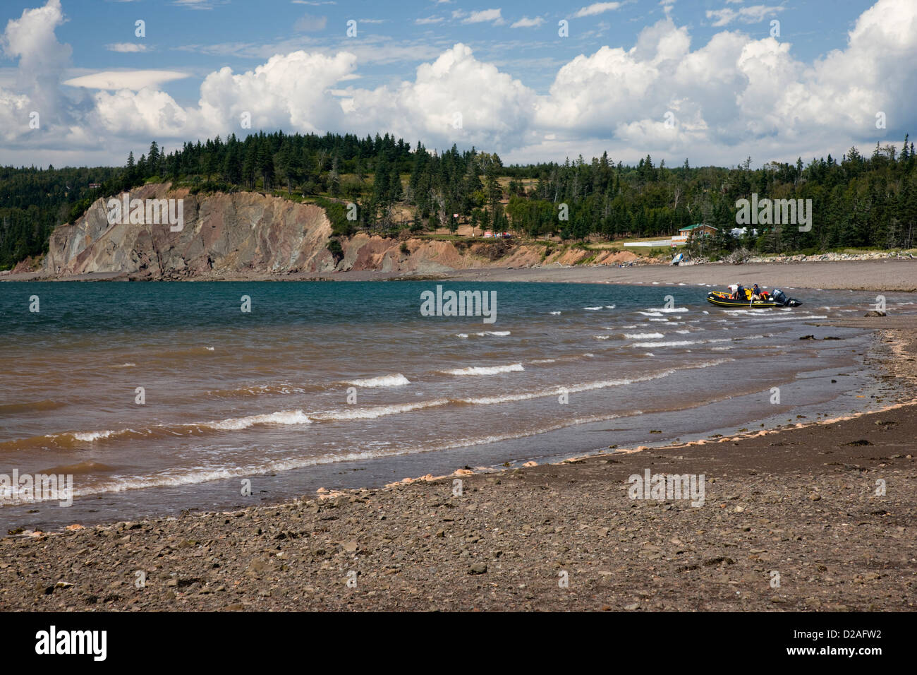 The beach of Partridge Island near Parrsboro, Nova Scotia, Canada Stock