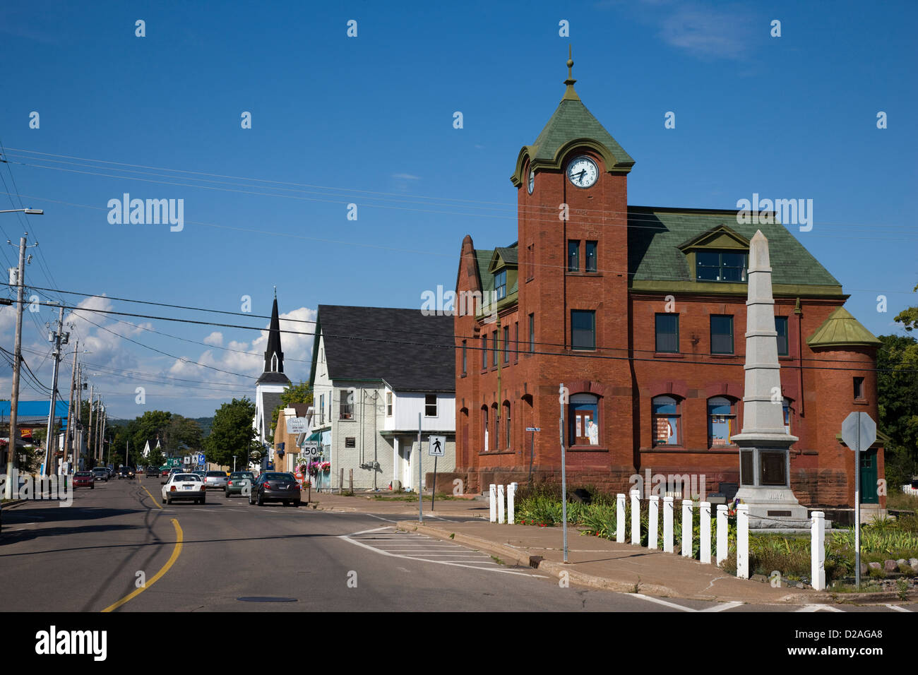 The town of Parrsboro in Nova Scotia, Canada Stock Photo