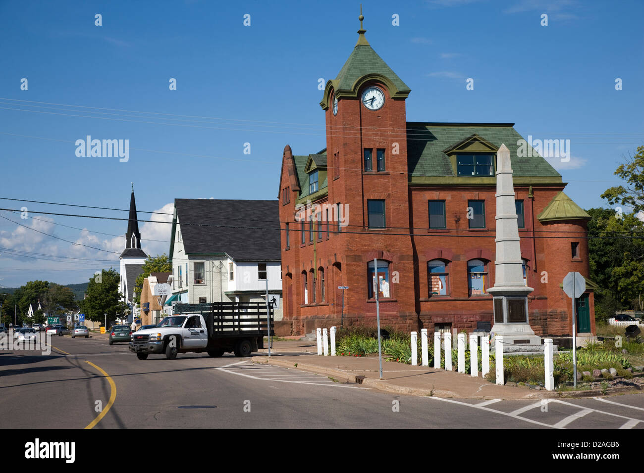 The town of Parrsboro in Nova Scotia, Canada Stock Photo