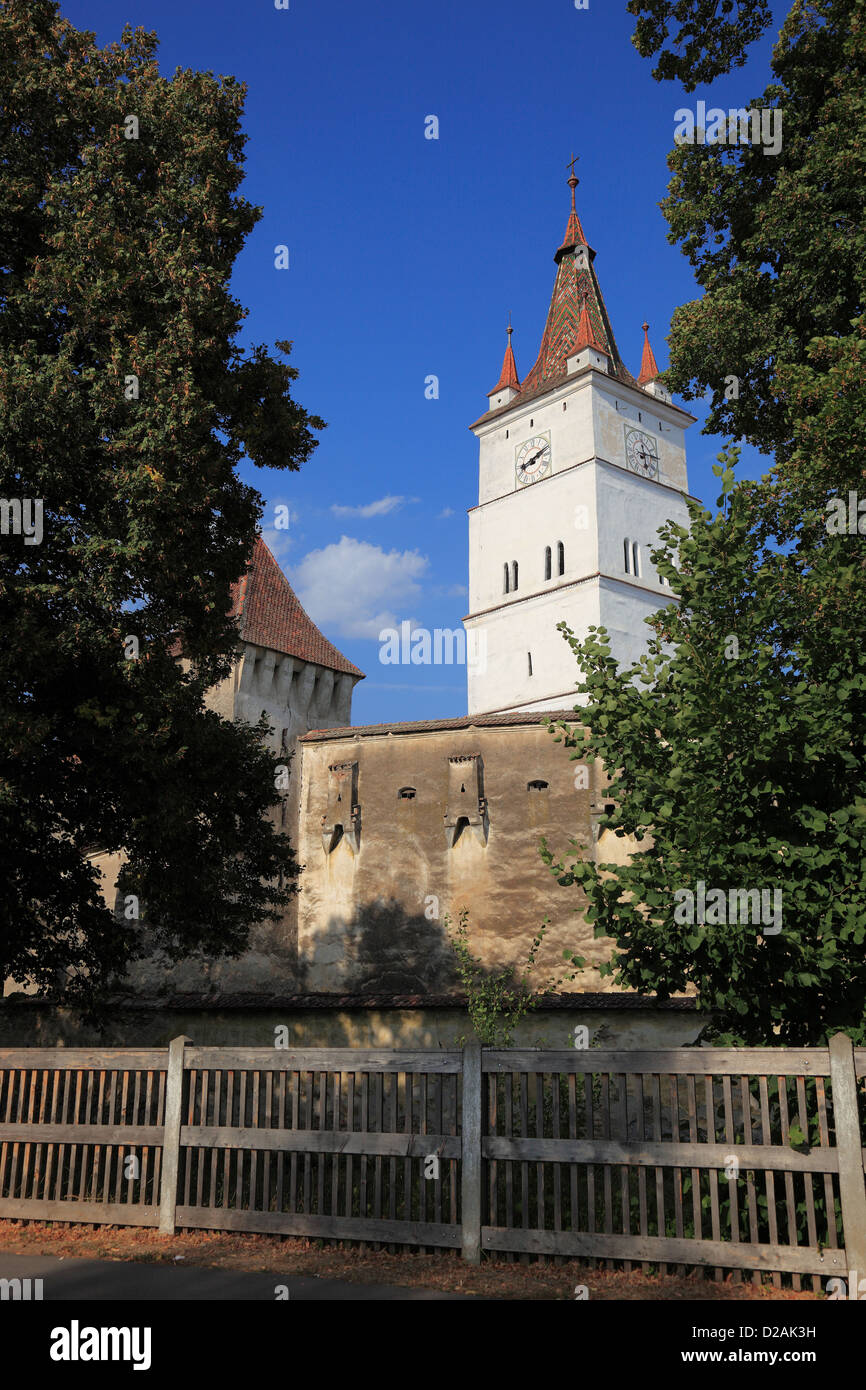Harman, Honigberg, Szaszhermany is a commune in Braşov County, Romania. Here the fortified church, an Unesco World Heritage Stock Photo