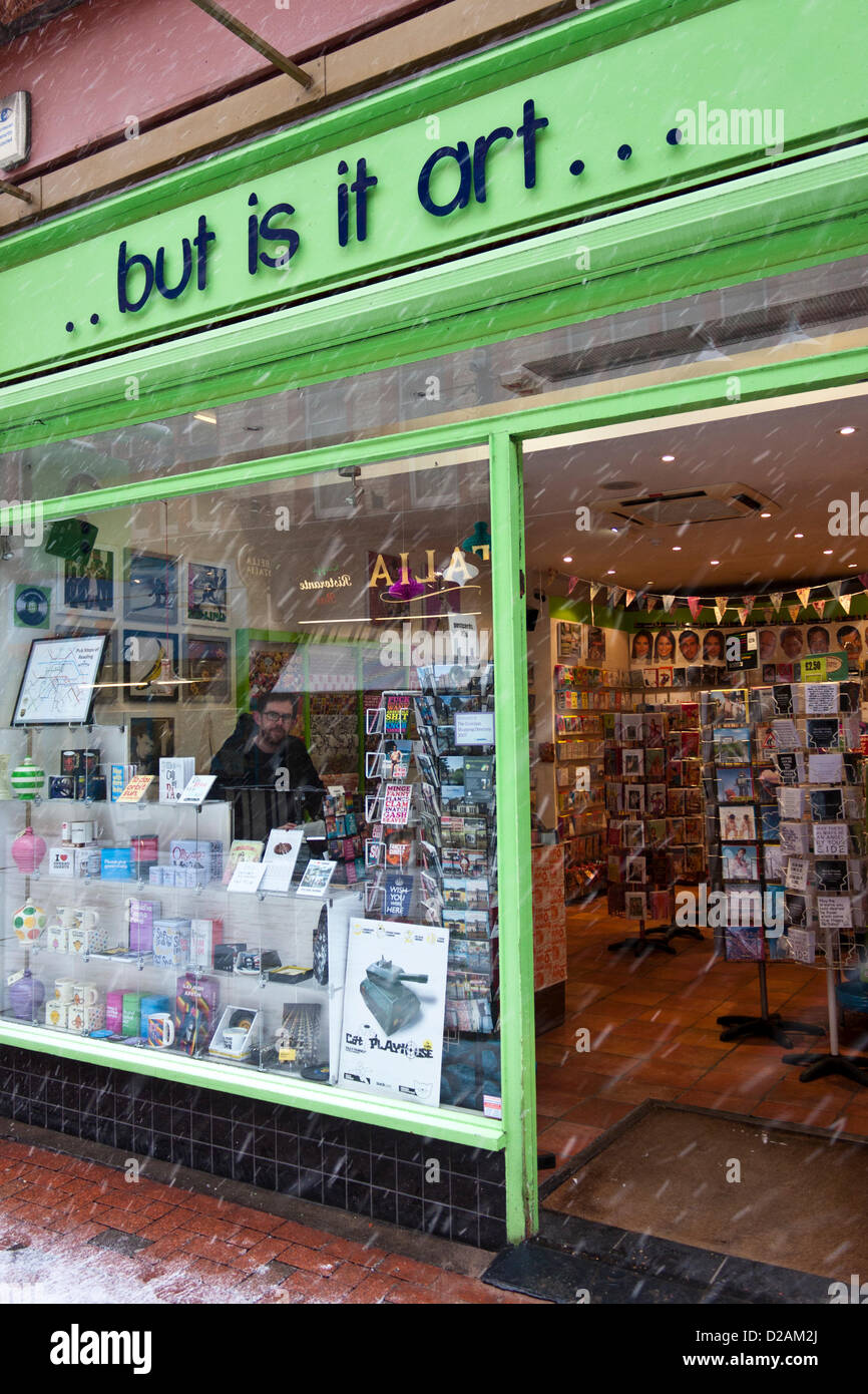 Independent art shop 'But is it Art?', Reading, Berkshire, England, GB